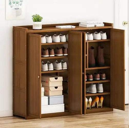 楠竹鞋架门口鞋柜经济型简易楠竹鞋柜家用门口简约鞋架子经济型放室内
