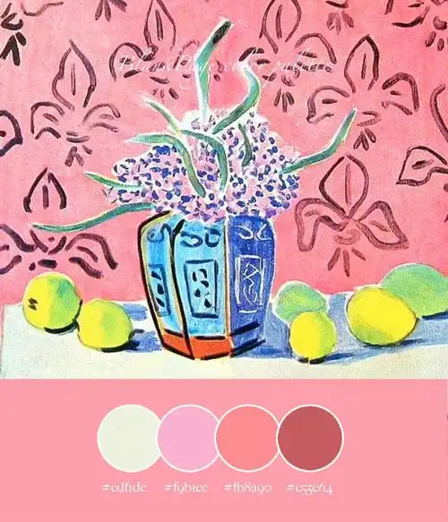 配色色卡pick73野兽派的浪漫粉