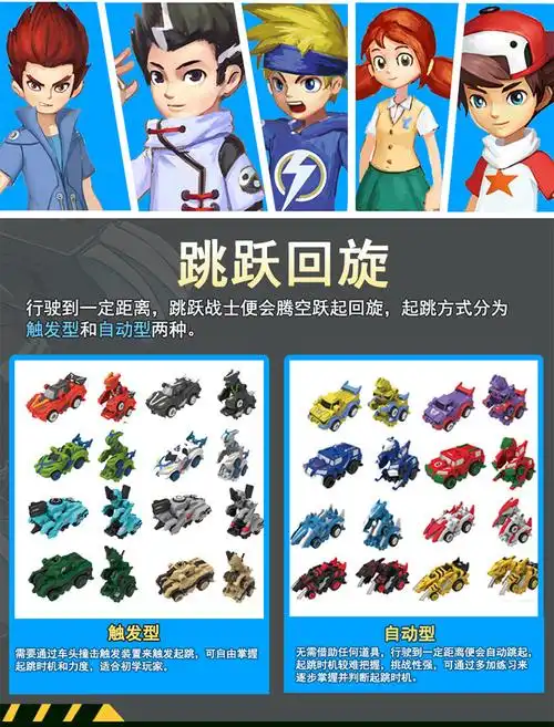 灵动创想ldcx跳跃战士儿童玩具男孩女孩变形玩具竞技套装惊天雷vs啸