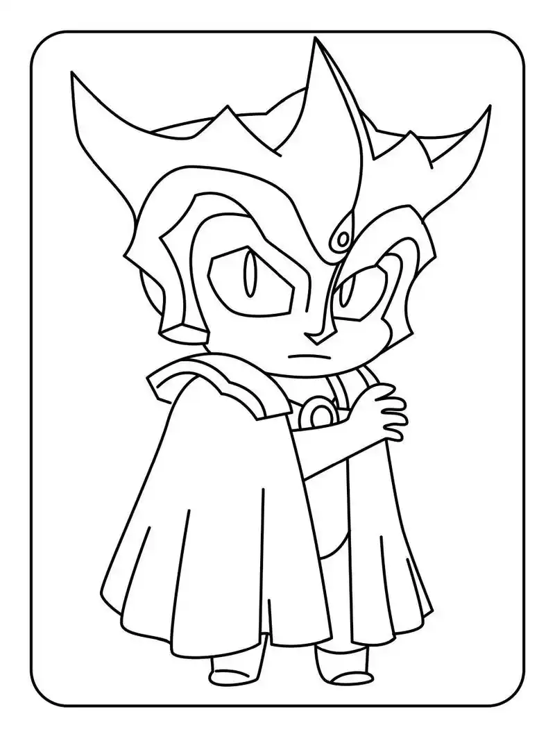 97卡通奥特曼涂色简笔画|全册120页可打印  8215用涂色的方式