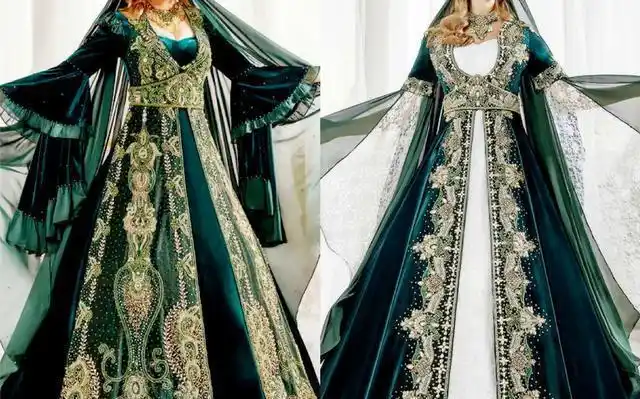 复古华丽harems高定礼服奢华典雅之美丝绒刺绣浓郁色调