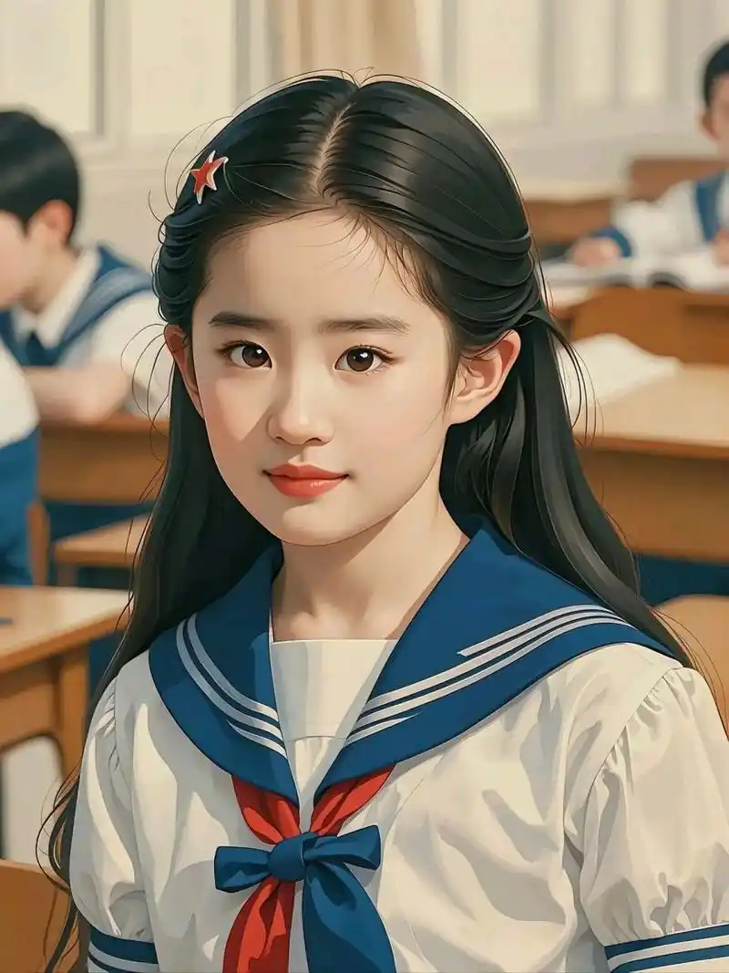 刘亦菲小时候就长这样吧,已经是倾国倾城的存在了.