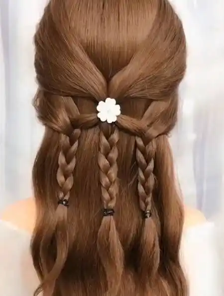 简单好看的小仙女发型,扎上你就最美的