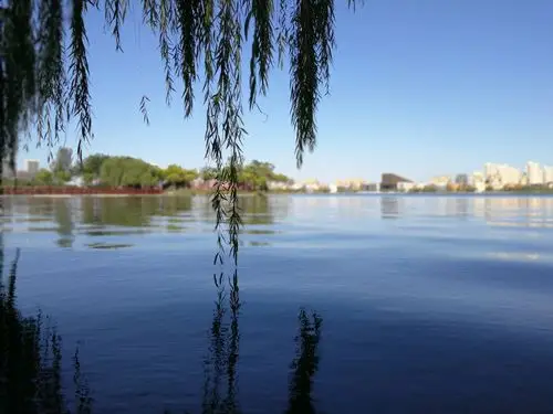 天津滨海新区的渤龙湖,美丽的景色