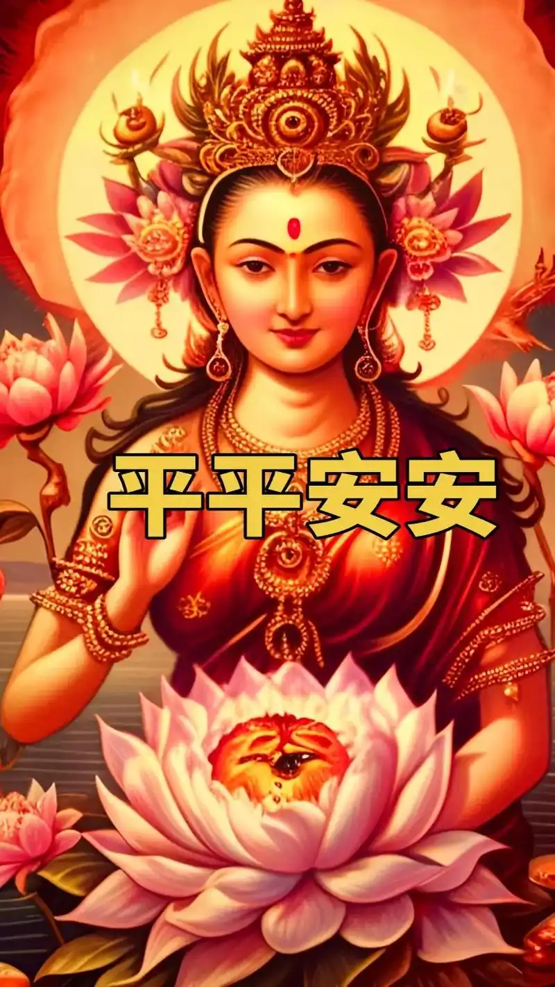 有缘相见,送你高清佛系美图平安符,保佑你及家人平平安安#图文 - 抖音