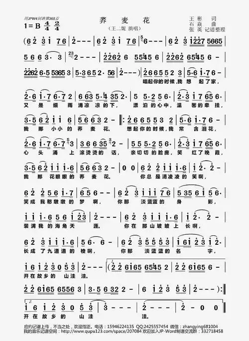 王二妮《荞麦花》