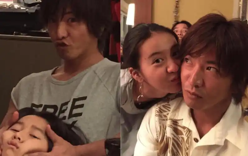 木村拓哉全家福首曝光一家人都是高颜值