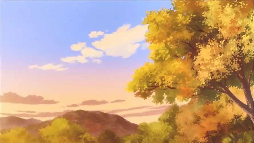 自截动漫场景图夏目友人帐里的天空好美啊