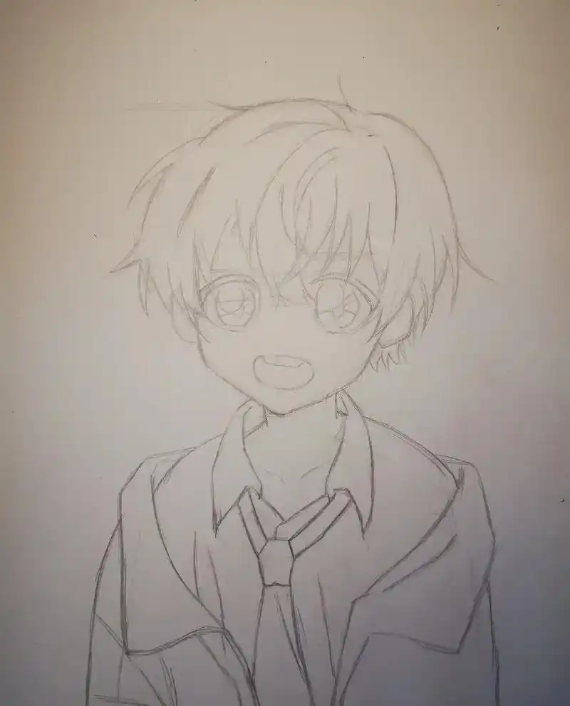 手绘零零,第一次画动漫画成这样还有救嘛#二次元 #动漫 #手 - 抖音