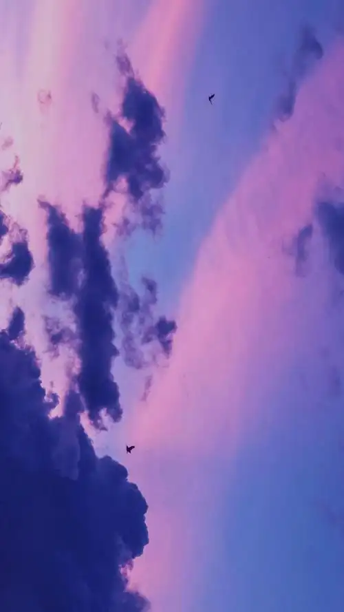 超好看的唯美天空背景图