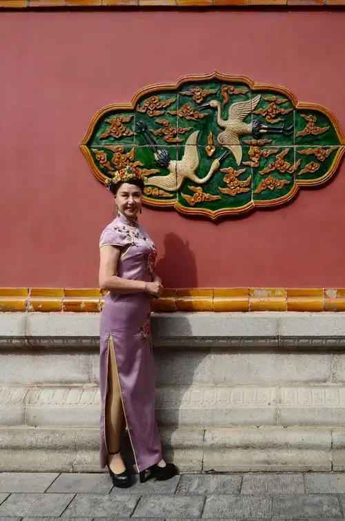 旗袍秀美在故宫