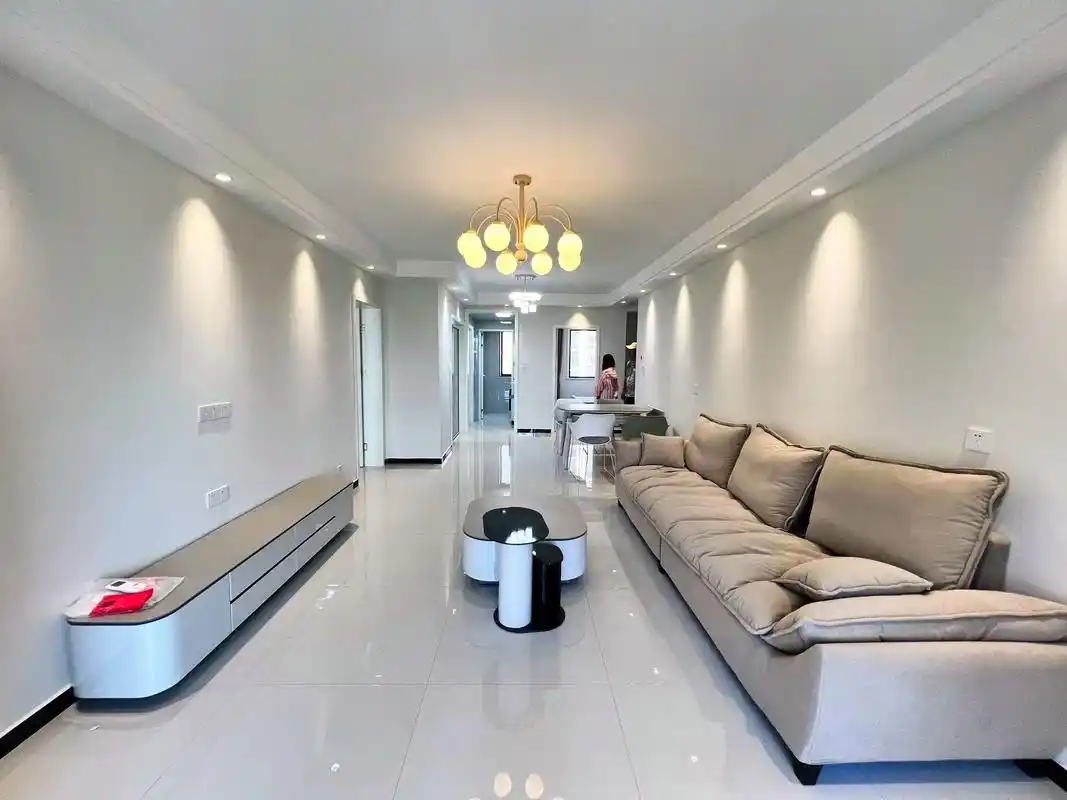 奶油风三室两厅两卫 120平.92郑大地铁口秦庄玺园3室2厅 - 抖音