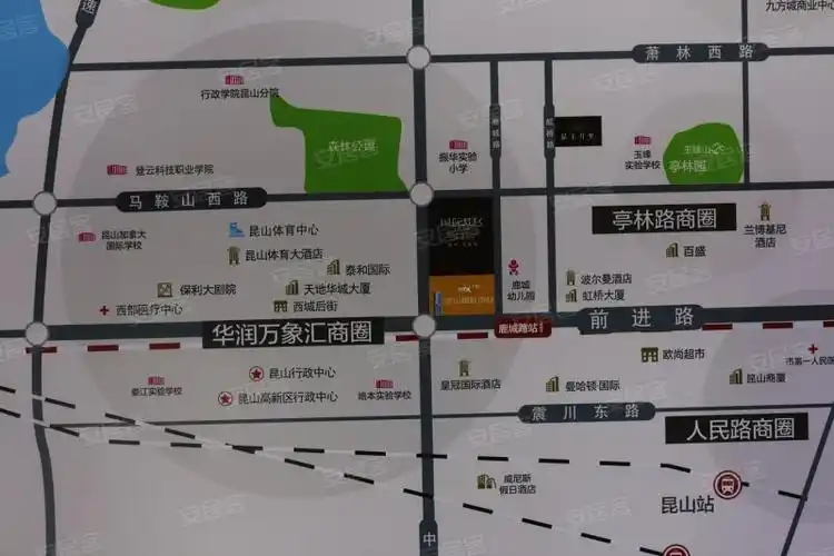 昆山万象汇商业中心2#-交通图(53) - 昆山安居客