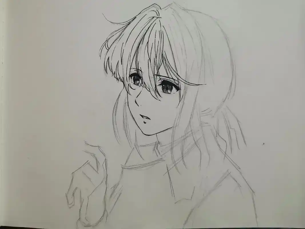 紫罗兰永恒花园 #动漫 #临摹手绘  花无凋零之时,意无传 - 抖音