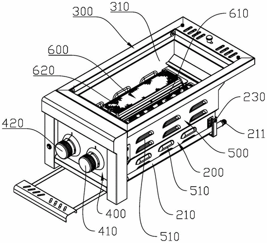 一种燃气烤炉的制作方法
