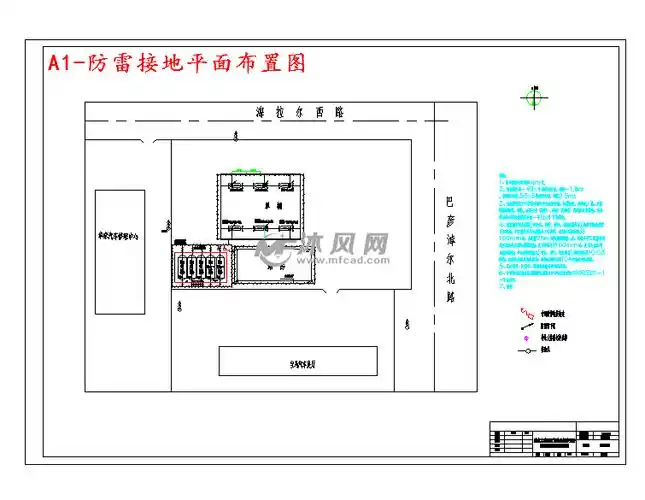 a1-防雷接地平面布置图
