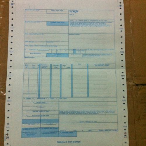 空运提单现货八联货代物流中性航空其它印刷制品