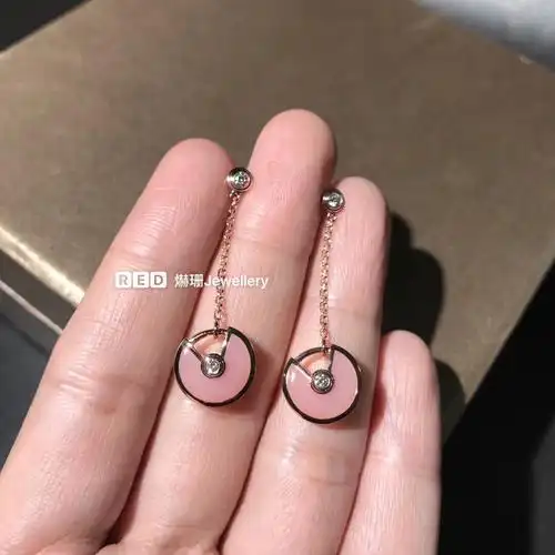 卡地亚cartier护身符耳环