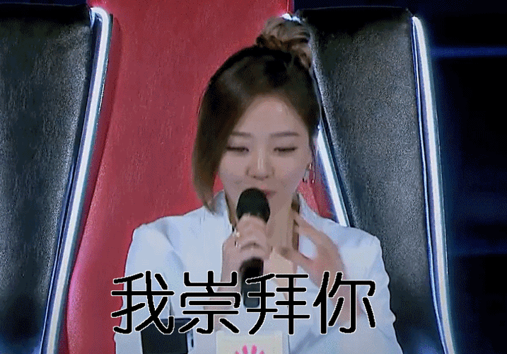 张靓颖海豚公主梦想的声音我崇拜你gif动图_动态图_表情包下载_soogif