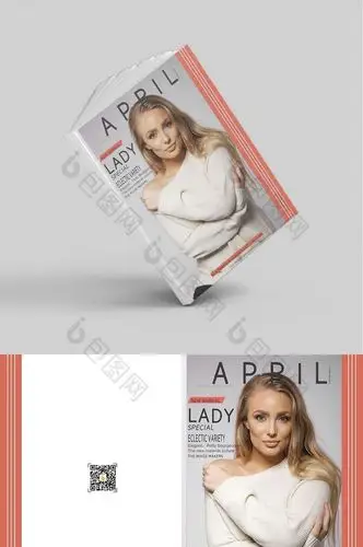 简约人物周刊封面设计图片