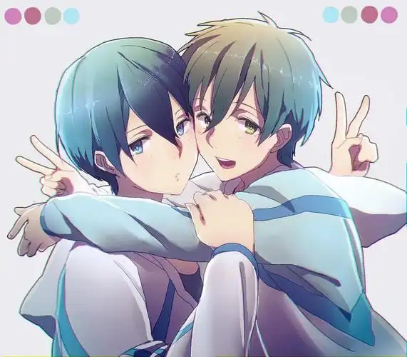 第4话的结局卡片橘真琴x七濑遥七濑遥