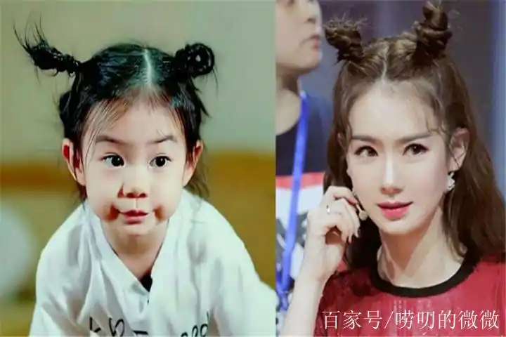 有种"母女颜"叫戚薇和lucky,不仅五官复制,性格也遗传!