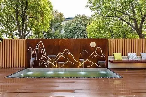 com 欧式水景sketchup su模型跌水景墙标志logo墙新古典叠水景观-淘宝