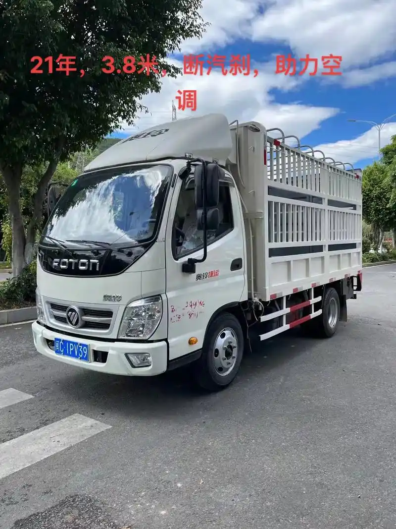 奥铃栅栏式货车.2021年奥铃捷运仓栏式货车,车斗长3.8米 - 抖音