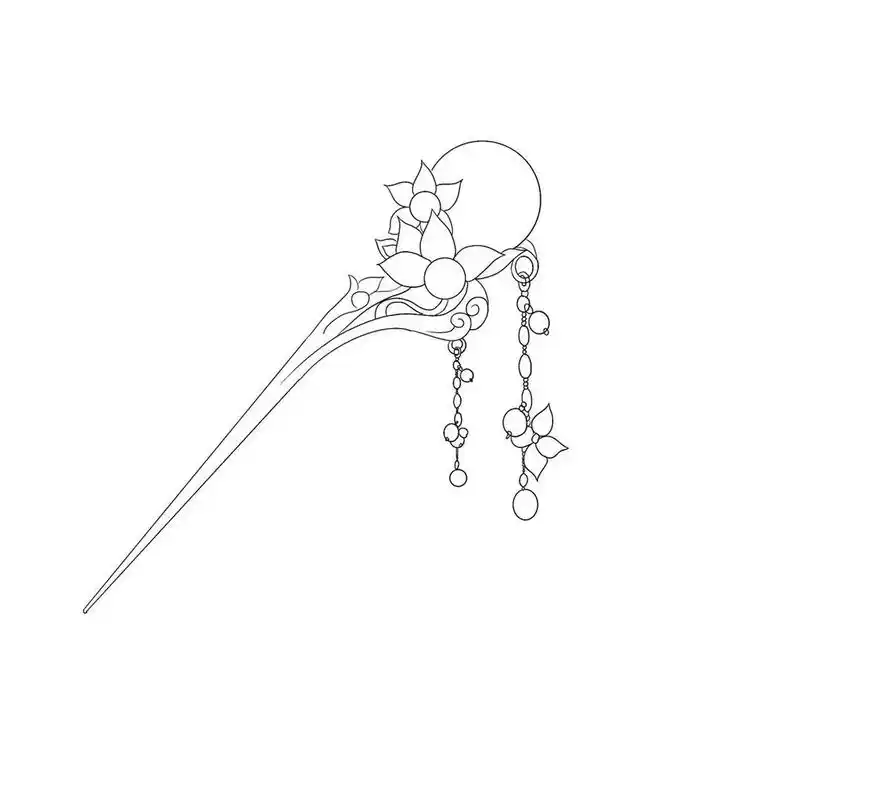 张小白古风插画打卡16古风头饰绘制#张小白古风插画 #迷你 - 抖音