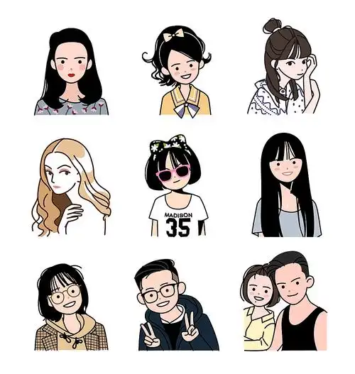 画头像(第1期)-简约清新可爱风|动漫|单幅漫画|晓懵_原创作品-站酷