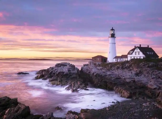 灯塔伫立海岸线梦幻写真3840x2160分辨率下载,灯塔伫立海岸线梦幻写真
