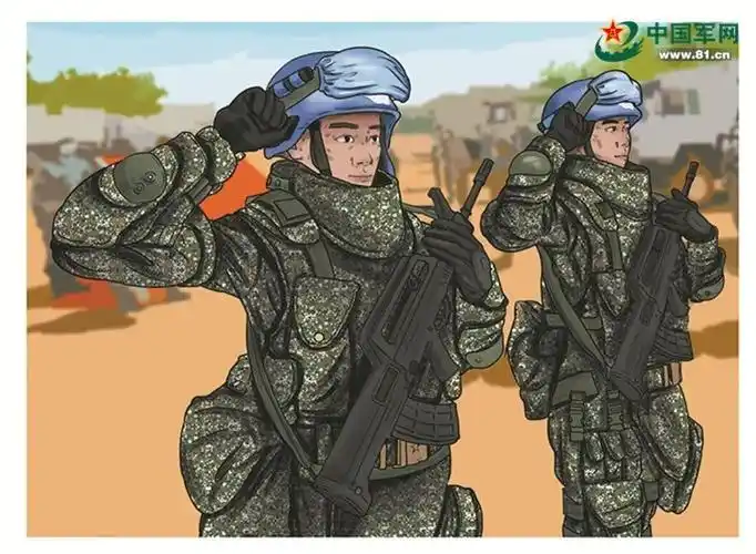 漫画∣峥嵘岁月30年︰中国蓝盔 和平使命