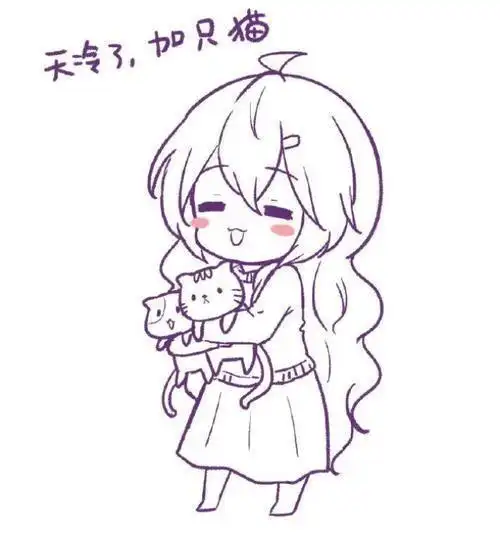 q萌简笔画漫画人物头像