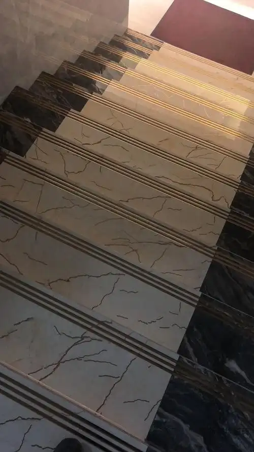 楼梯砖金丝釉通体灰色1200x480防滑踏步原槽原釉客厅梯地板幻视金