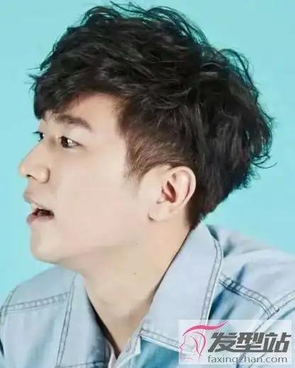 男生短发纹理烫发型帅气有型打造潮男范