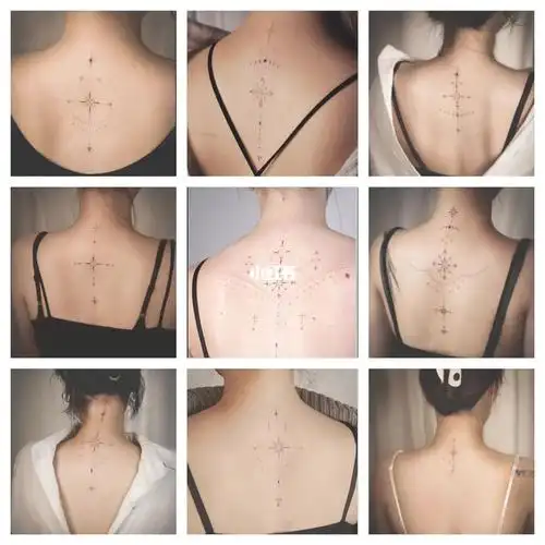 女生纹身  #纹身设计  #纹身设计  #精致纹身  #简约纹身  #后背纹身