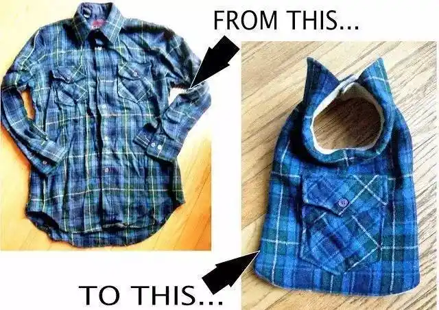 你一定想不到一件旧衬衫改造一下可以这么潮