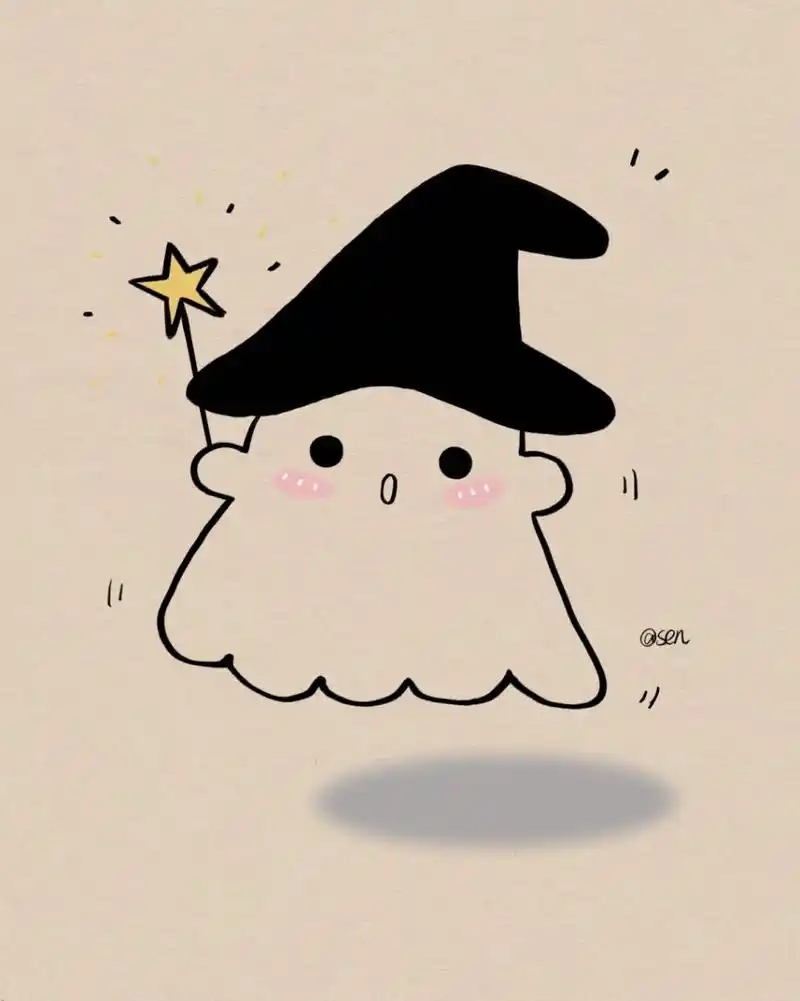 可爱小鬼|简笔画|附过程 临摹 #简笔画教程# #画个简笔画# #简笔画