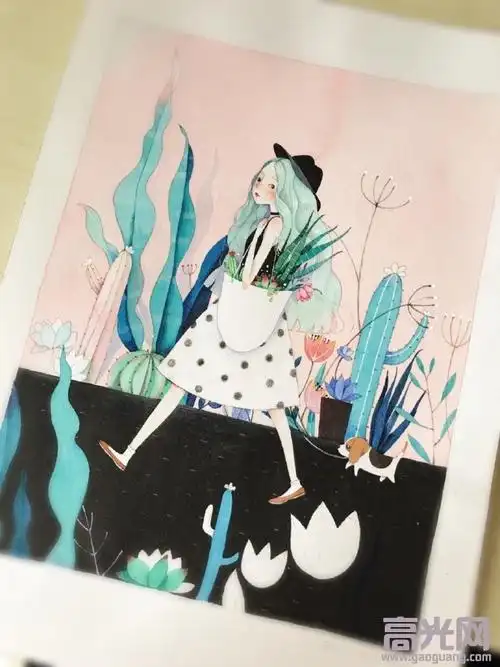 水彩画人物动漫教程手绘水彩图片唯美人物