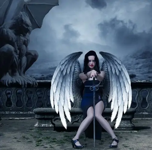 堕落天使 合成海报