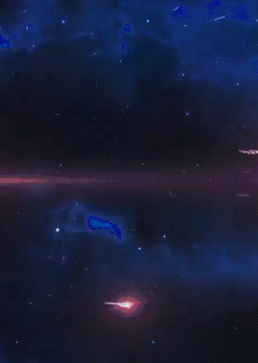 动态炫酷蓝色科技星空会议活动邀请函企业宣传 | h5微场景制作-易企秀