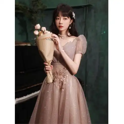 晚礼服女高中生公主裙18岁生日成人礼气质宴会仙气敬酒服夏季长款