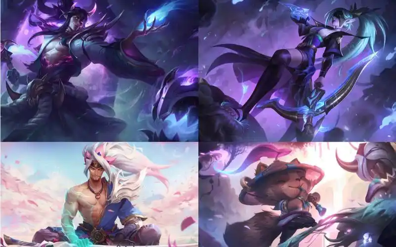 【英雄联盟】 新皮肤 灵魂莲华系列 莉莉娅 亚索 提莫 锤石 薇恩