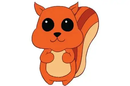 卡通松鼠简笔画画法步骤图片大全