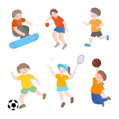 蓝色卡通滑板社纳新啦滑板社纳新展板卡通可爱中国龙新年喜庆龙玩滑板