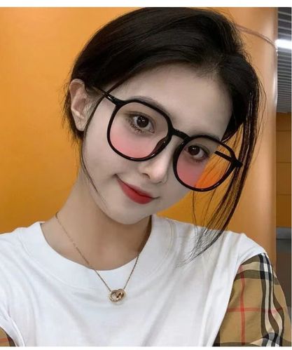 新款腮红眼镜女小红书抖音爆款素颜黑框高颜值纯欲风太阳眼镜批发