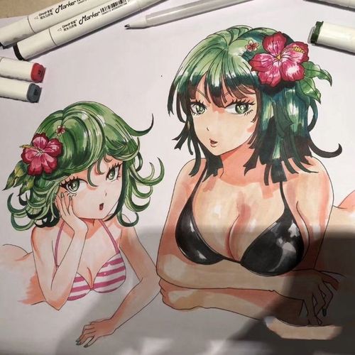 纯手绘定制马克笔动漫学生代画卡通手抄报丙烯儿童手抄报绘画水彩