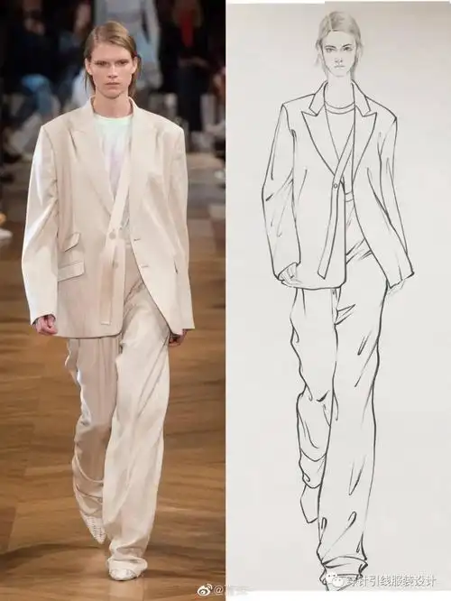 线稿60张服装效果图线稿