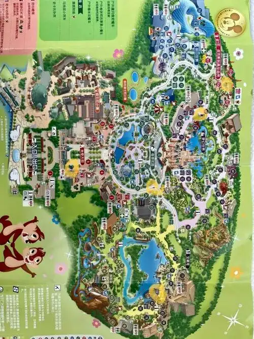 上海迪士尼地图