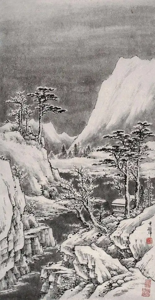 古今名家《雪景寒林图》欣赏